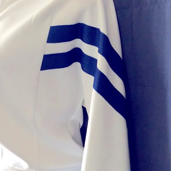 White and Blue Women's Pantsuit - Picture 5 of 8